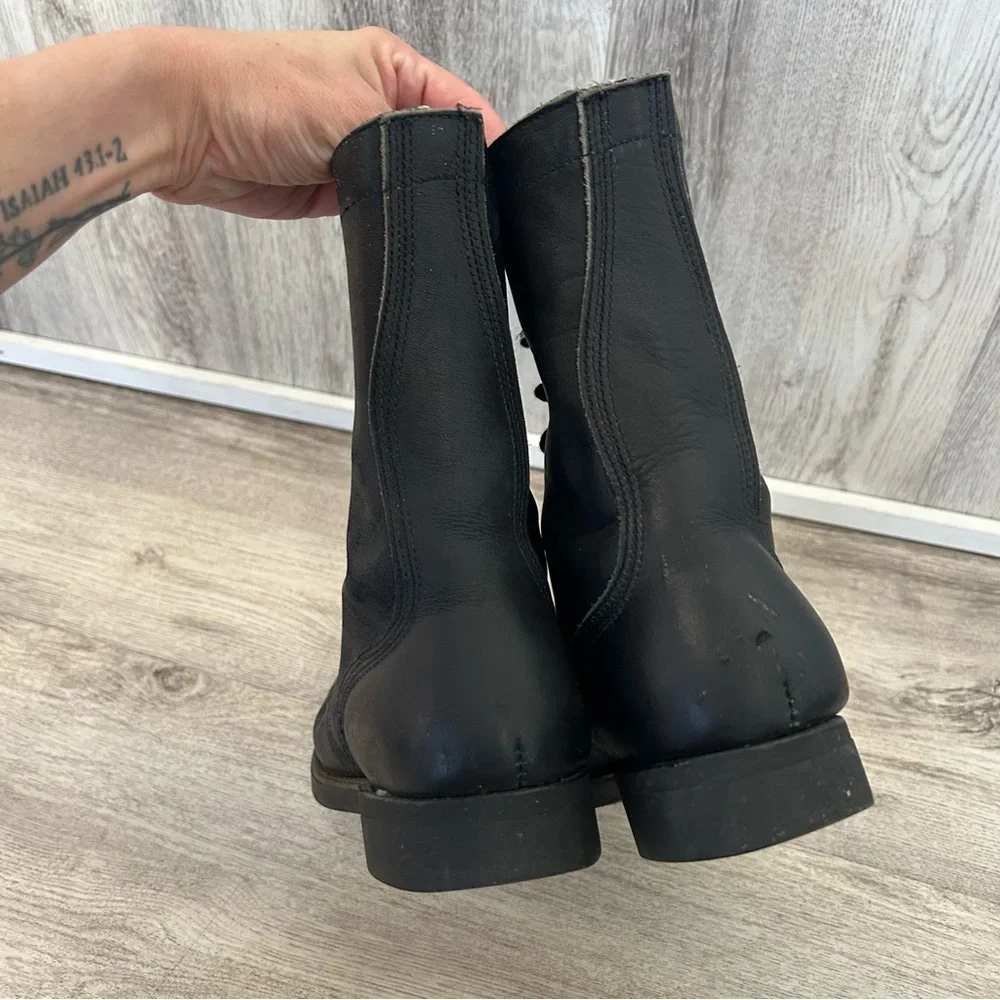 Vintage Biltrite Men 4.5 Women 6  Military Leather Combat Boot ANSI Steel Toe